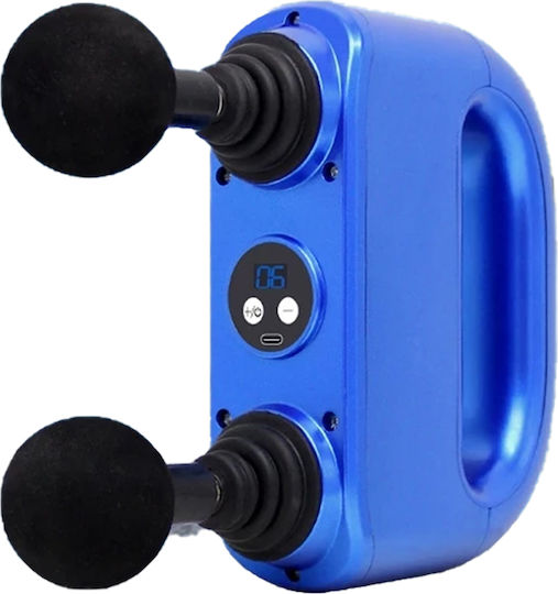Andowl Double Glin Gun Massage for the Legs, the Body & the Hands with Vibration Blue