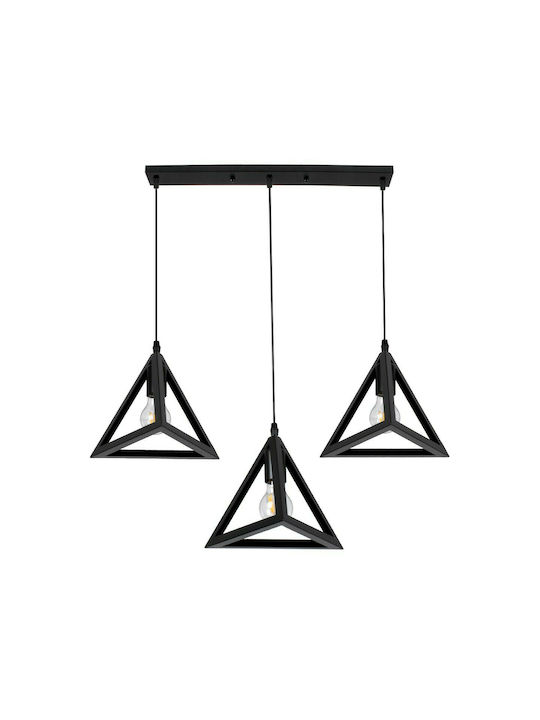 GloboStar Triangle Pendant Light Suspension Gri...