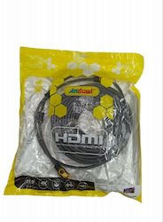 Andowl QHD300 HDMI 1.4 HDMI Мъжки - HDMI Мъжки 30м Черен