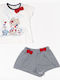 Kids' Set with Shorts Summer 2pcs White