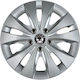 Jestic Car Hubcap Set Storm X with Skoda Emblem 14" 4pcs Silver