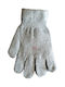 Unisex children's grey playboy gloves "111840"