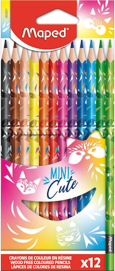 Maped Mini Cute Ξυλομπογιές Σετ 12 χρώματα