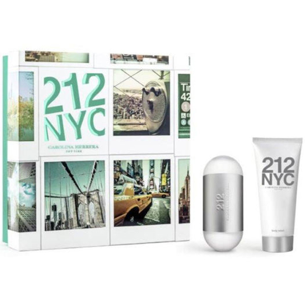 Carolina Herrera 212 Eau De Toilette 60ml & Body Lotion 100ml Gift Set
