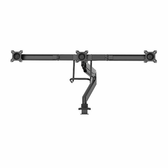 Neomounts Halterung Auf dem Schreibtisch für 3 Monitore bis 27" mit Arm (NM-D775DX3BLACK)