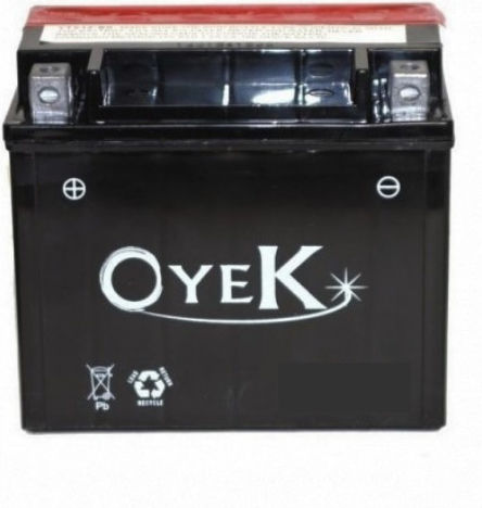 Oyek Затворен тип Мотоциклетна батерия YTX7A-BS с капацитет 6Ах