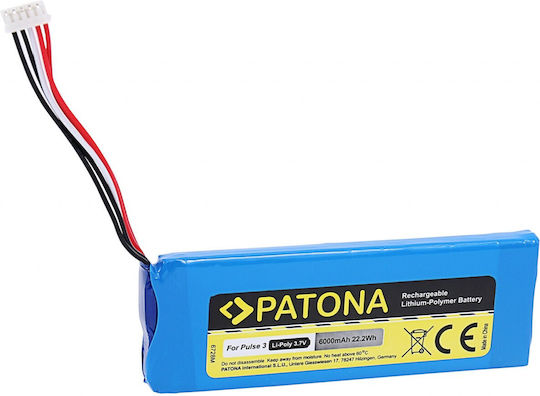 Patona Pulse 3 6000mAh 3.7V Li-Pol Speaker Battery 6000mAh