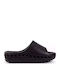 Slides With Platform In Black Colour