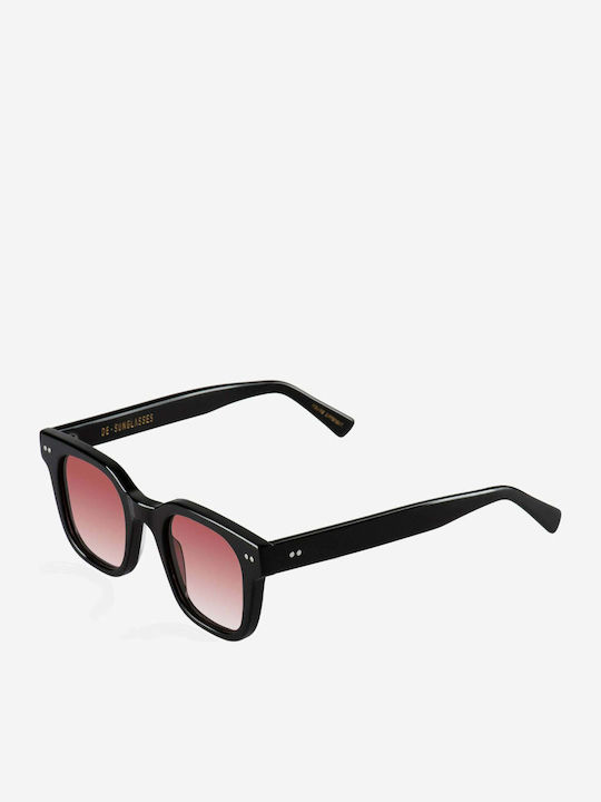 De Sunglasses Dash Sunglasses Μαύρα with Acetate Frame & Red Lens