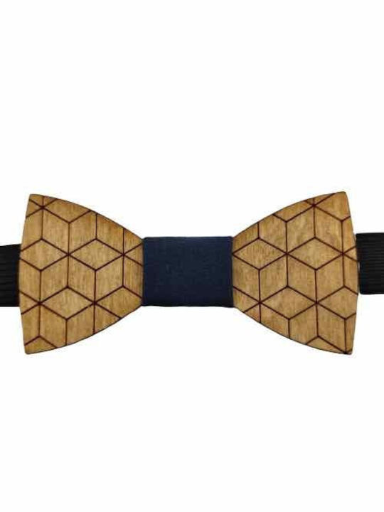 Men's Wooden Bow Tie Grammik Edition Wooden Bow Tie Walnut Bow Tie Black Bonjour Bebe "0006"