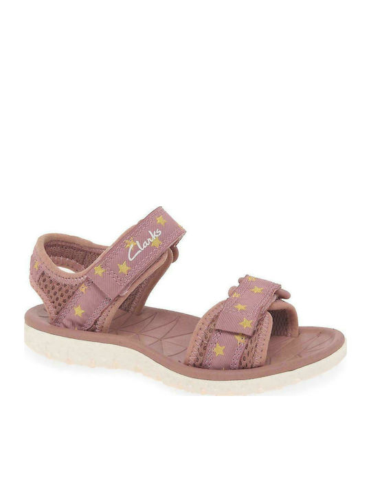 Clarks Παιδικά Πέδιλα Surfing Tide K Ροζ