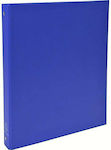 PAPER CLIPBOARD A4 4 RINGS 40 MM BLUE COLOR