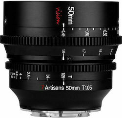 7artisans Crop Camera Lens 50mm T1.05 for Fujifilm X Mount Black