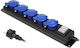 Redled Power Strip 5 Positions with Switch and Cable 5m