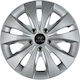 Jestic Σετ Τάσια Αυτοκινήτου Storm X με Σήμα Hyundai 4τμχ 15" Ασημί