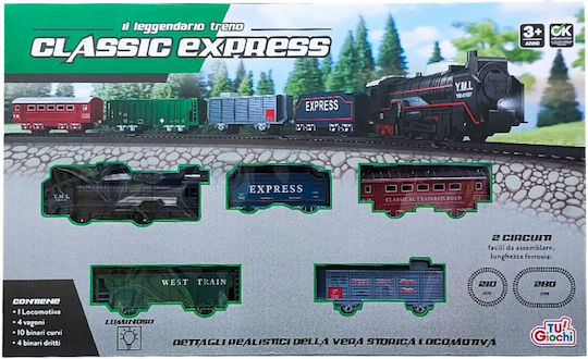 Tu Giochi Classic Express Set cu Trenuleț cu Lumină pentru 4+ ani+ Ani