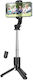 Hoco K17 Selfie Stick Cell Phone Tripod Bluetooth Black
