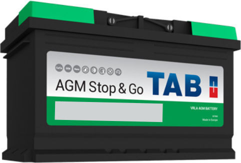TAB Batterie Auto AGM Stop Go 213060 mit Kapazität 60Ah und CCA 680A