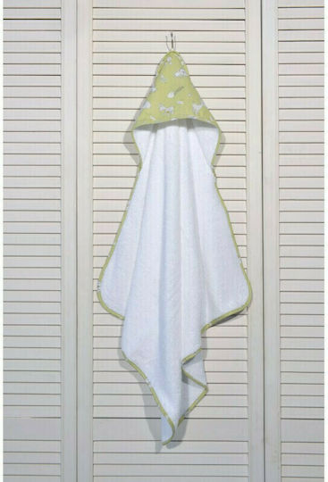 Baby Oliver Hooded Baby Bath Towel Yellow