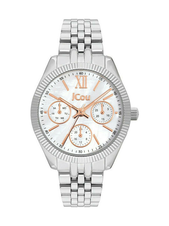 Jcou Queen's Γυναικείο Ρολόι 34mm Χρονογράφος Μ...