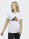 Adidas AERODRY Women's Athletic T-shirt Floral White