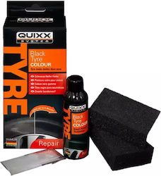 Quixx Reparaturset Auto Reifenfarbe Schwarz 75ml