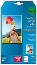 Sigel Everyday Photo Paper A6 (10x15) 200gr/m² for Printers Inkjet 24 Sheets