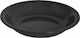 Evivak Family Plate Soup made of Melamine Black with Diameter 19.5cm