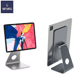 Wiwu Adjustable Aluminum Magnetic Βάση Tablet Γραφείου σε Ασημί χρώμα