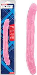 Chisa Novelties Hi-Rubber Born To Create Pleasure Double Dildo 32.5cm Pink