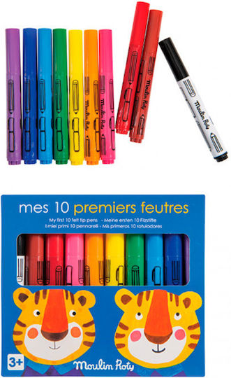 Moulin Roty Drawing Markers Thick Set 10pcs