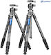 Leofoto Camera Tripod LQ-284C+LH-30 LQ-284C+LH-30 from Carbon Fiber with Spherical Head