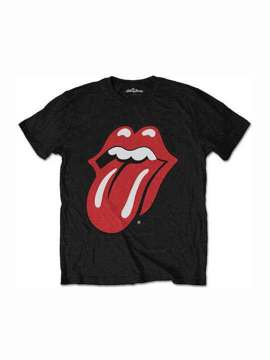 Rock Off Classic Tongue T-shirt Rolling Stones Schwarz RSTEE03MB