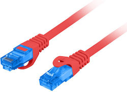 Lanberg PCF6A-10CC-0050-R S/FTP Cat.6a Ethernet Network Cable 0.5m Red Lanberg PCF6A-10CC-0050-R S/FTP Cat.6a Ethernet Network Cable 0.5m Red