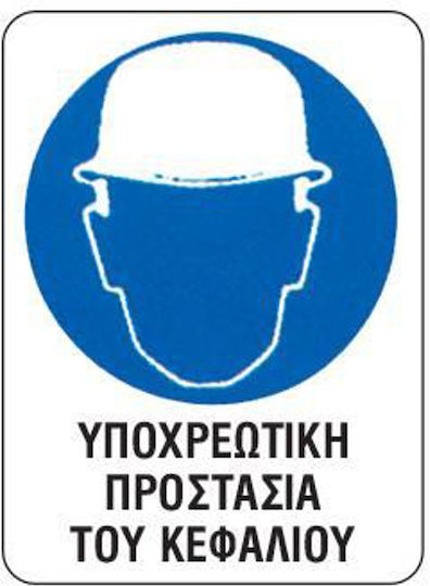 Next Placă de Obligativitate Protecție pentru cap/ochi 15x20εκ 06638------3 10buc