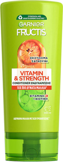 Garnier Fructis Blood Orange Vitamin & Strength Conditioner Αναδόμησης/Θρέψης για Βαμμένα Μαλλιά 200ml