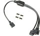 Ekwb EK-Loop D-RGB 3-Way Splitter Cable - Cable Μαύρο