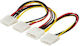 Savio Molex cu 4 pini - Molex cu 4 pini Cablu 0.18m Multicolor (AK-16)