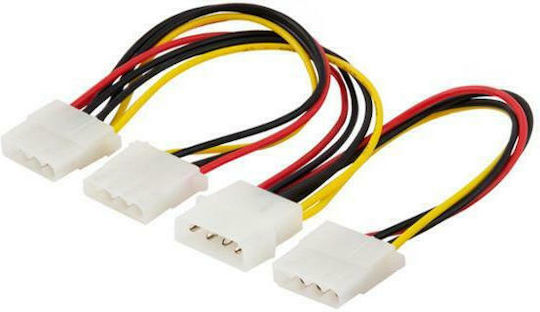 Savio Molex cu 4 pini - Molex cu 4 pini Cablu 0.18m Multicolor (AK-16)