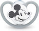 Nuk Orthodontic Pacifier Silicone Space Mickey Grey with Case for 0-6 months 1pcs