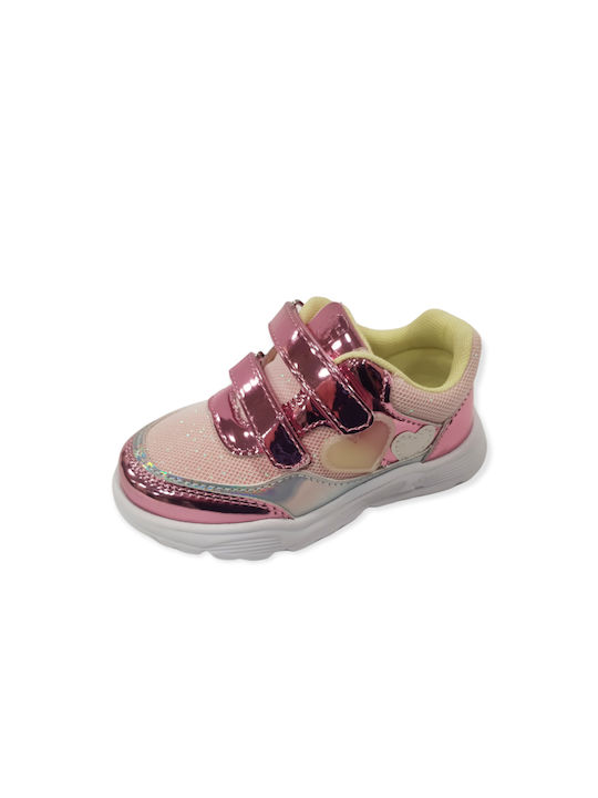Chicco Παιδικό Sneaker με Σκρατς για Κορίτσι Ροζ