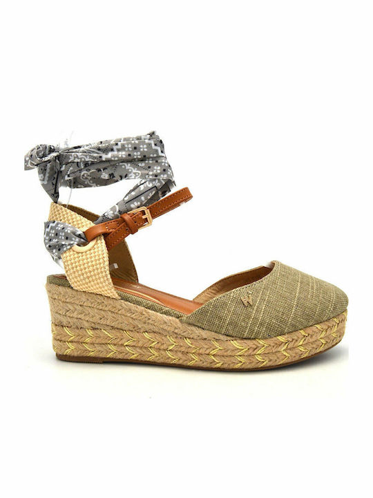 Bella Platforme Dama În Tip Espadrile Verzi
