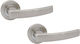 Deco Ceramica Πόμολο Μεσόπορτας με Ροζέτα DK1132 Ζεύγος Νίκελ