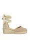 Castaner Carina Women's Platform Espadrilles Beige