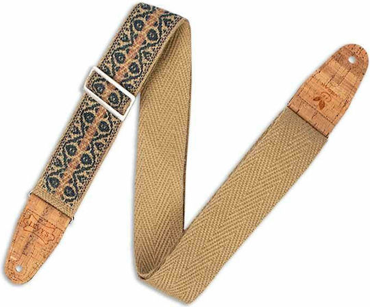 Levys MH8P 2" Hemp Natural Gurt für Gitarre Beige