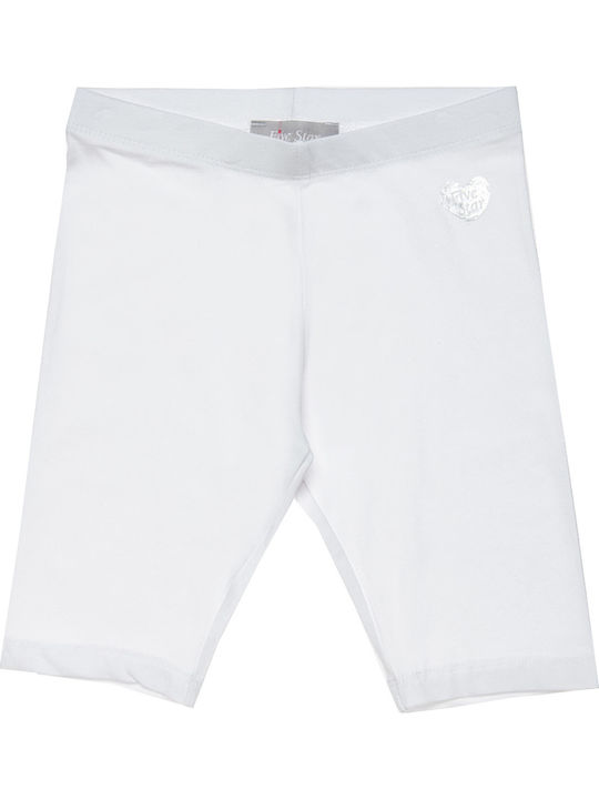 Alouette Kinder Leggings Capri Weiß