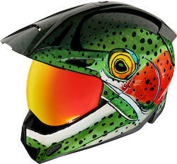 Icon Variant Pro Bugchuker On-Off Helmet DOT / ECE 22.05 1597gr Green