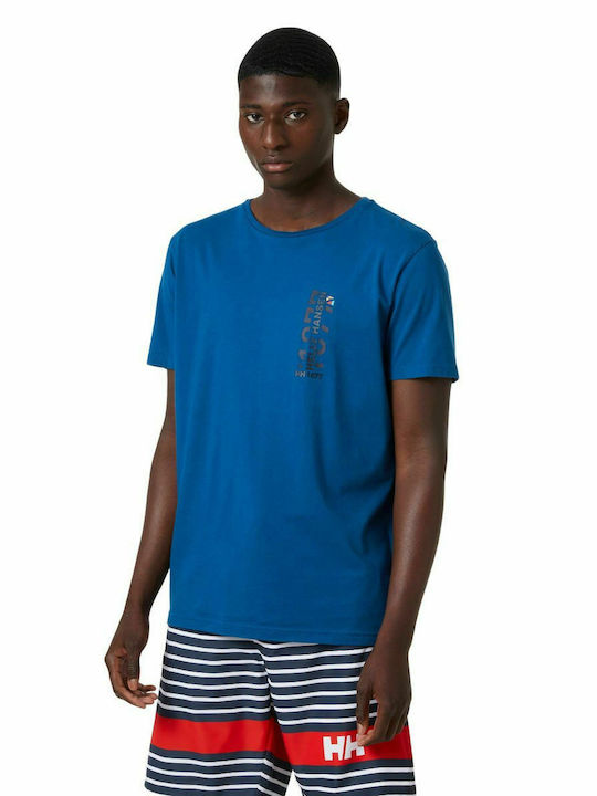 Helly Hansen Coastline 2.0 T-shirt Bărbătesc cu Mânecă Scurtă Deep Fjord