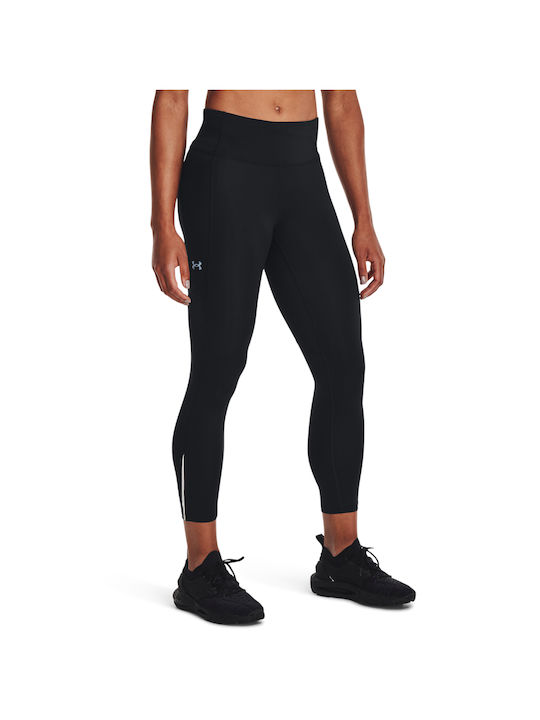 Under Armour Fly Fast 3.0 Training Γυναικείο Cropped Κολάν Μαύρο