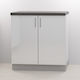 Cabinete de bucătărie de podea Glamour 80x48x82cm White High Gloss